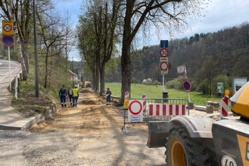 Bauarbeiten in der Endphase / Rue Godchaux in Hamm gesperrt