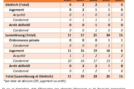 Hatespeech: Gerichtsentscheidungen gemäß Artikel 457-1 des Strafgesetzbuches