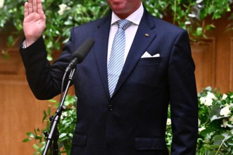 Prinz Guillaume bei seiner Vereidigung als Lieutenant-Représentant