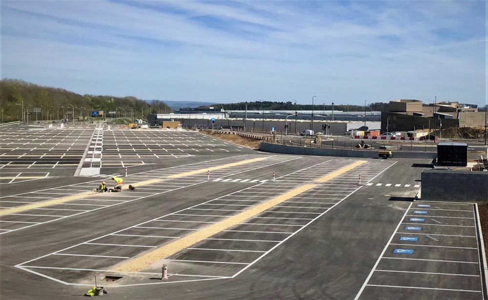 481 neue Parkplätze / Erste Phase abgeschlossen: P+R Héienhaff öffnet am 28. April seine Schranken