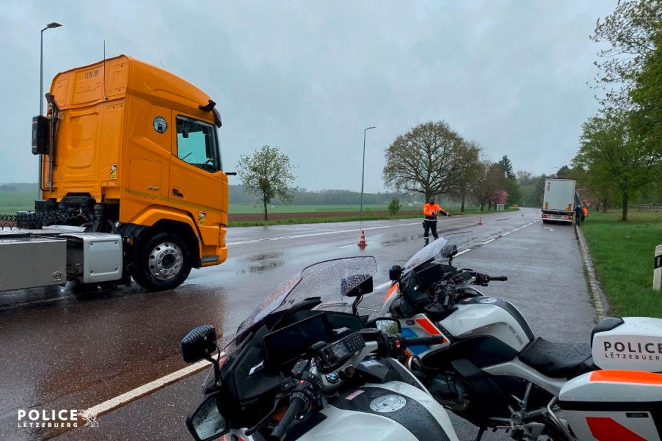 Altrier / Lkw-Kontrollen: Polizei stellt 28 Verstöße bei zwölf Kontrollen fest