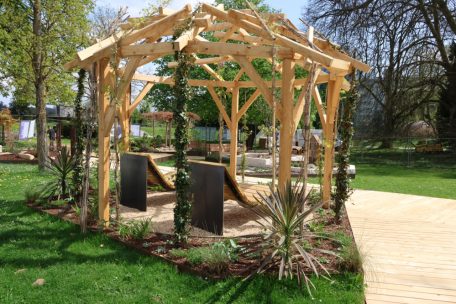 Im Stadtpark „Edouard André“ befinden sich u.a. die Gärten der „Fédération horticole luxembourgeoise“