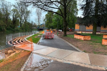 Die Arbeiten am Alzettepark stehen kurz vor der Fertigstellung