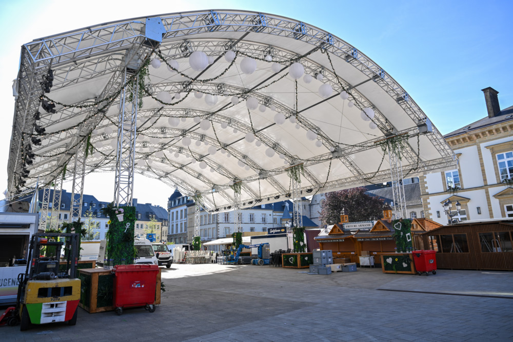 Luxemburg-Stadt / In neuer Form an altem Standort: Aufbau für „Mäertchen“ hat begonnen