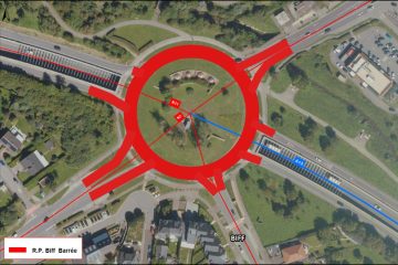 Bascharage / Straßenbauverwaltung meldet dreitägige Sperrung des Kreisverkehrs „Biff“ 