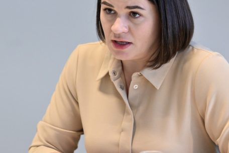 Die belarussische Oppositionspolitikerin hielt sich zu einer Veranstaltung des Europarates in Luxemburg auf