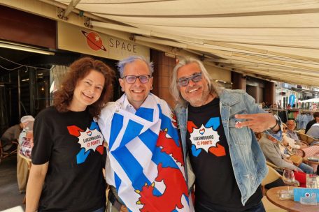 Claudine, Fränk und Roger drücken Laura heute Abend ganz fest die Daumen
