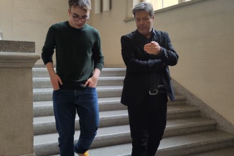 Zwei Energiepolitiker unter sich: zu Besuch bei Robert Habeck (Die Grünen) in Berlin, Frühjahr 2025