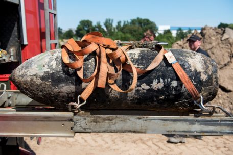 Frankreich / In Waldwisse nahe der Luxemburger Grenze wird am Mittwoch eine Weltkriegsbombe entschärft