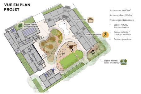 Der Innenhof der Brill-Schule soll bis 2027 neu gestaltet werden