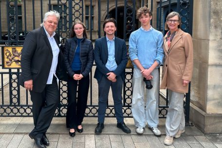 Gunnar Meinhardt, Leyla Uliczay, Ivan Lebboroni, Noah Piff und Annemarie Merrem führten für das Tageblatt das Interview