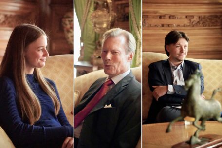„Die Jugend der Welt zusammenbringen“: Leyla Uliczay, Ivan Lebboroni und Großherzog Henri beim Interview