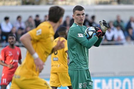 F91-Torwart Didier Desprez konnte keinen Elfmeter halten – sein Gegenüber Felipe Ventura aber auch nicht