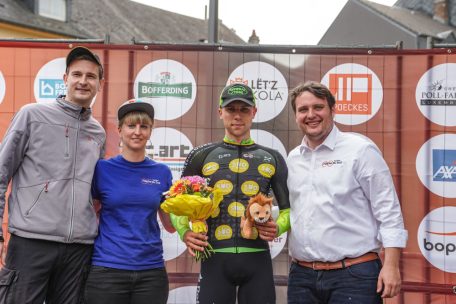 Nach dem Prolog und der 1. Etappe führt Kevin Pezzo Rosola die Tageblatt Flèche du Sud an