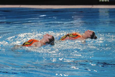 Kunstschwimmen / Davina Alves und Emilie Wirtz: Enttäuscht und glücklich zugleich