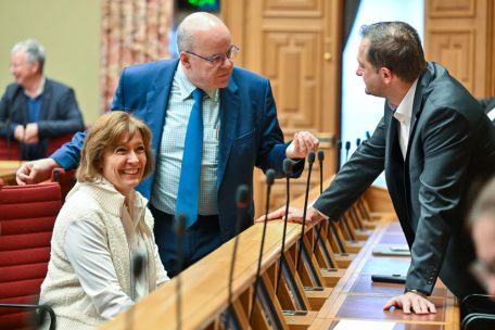 Wie Marc Lies ist auch seine Nachfolgerin Diane Adehm (links) als Abgeordnete in der Chamber tätig