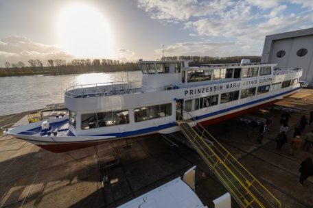 Das Schiff Marie-Astrid, auf dem am 14. Juni 1985 der erste Schengen-Vertrag unterschrieben wurde, kehrt an diesem Freitag nach seiner Renovierung nach Schengen ins Dreiländereck zurück