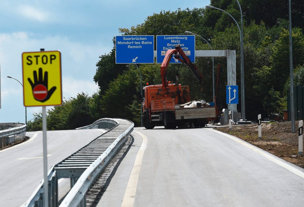 Baustelle / Die A13 Richtung Schengen ist am Wochenende zwischen Bettemburg und Altwies gesperrt