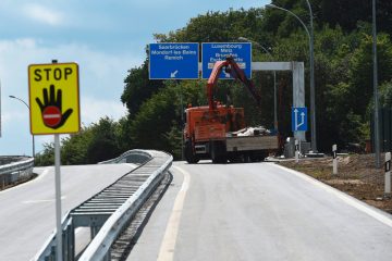 Baustelle / Die A13 Richtung Schengen ist am Wochenende zwischen Bettemburg und Altwies gesperrt