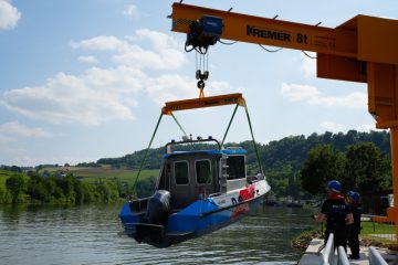 Grevenmacher / Einweihung des neuen Bootskai für Polizei und CGDIS an der Mosel