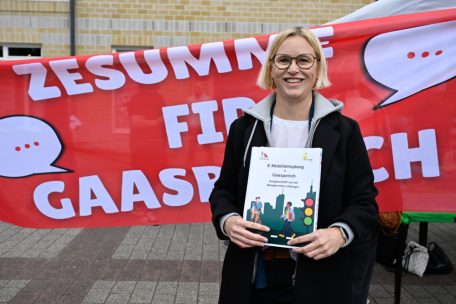 Als Präsidentin des „Syndicat des intérêts de Gasperich“ setzt sich Mélanie Troian dafür ein, dass die Stadt Luxemburg die Bemühungen der Menschen aus Gasperich ernst nimmt