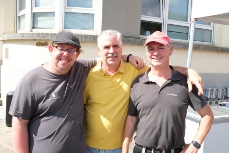 Alain (M.) und seine Kollegen vom Schmelzaarbechter-Museum setzen sich für das Industrieerbe des Geländes ein