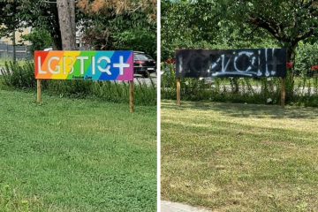 „Traurig und enttäuscht“ / Sanem: Unbekannte verunstalten Pride-Schild – Gemeinde erstattet Anzeige