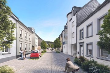 Petingen / Betonpflaster und Grünanlagen sollen eine Sackgasse zur attraktiven Wohnzone machen