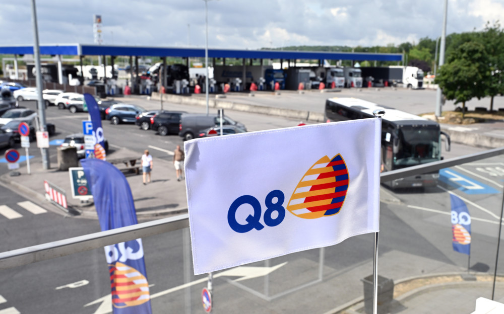 Aire de Berchem / Q8 übernimmt als neuer Konzessionär Europas größte Tankstelle