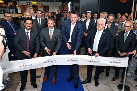 Shafi Taleb Al-Ajmi, Nawaf N. Alenezi, Lex Delles und Patrick Sinner bei der Eröffnungszeremonie