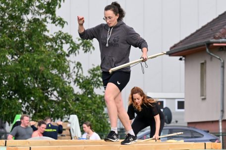Was hier wohl geangelt wird? Geschicklichkeit ist eine wichtige Fähigkeit beim diesjährigen Parcours.