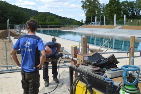 Anfang dieser Woche wurden noch letzte Arbeiten an der neuen Infrastruktur durchgeführt