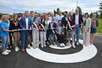Junglinster / Neuer Pumptrack im Park beim „Lënster Lycée“ eingeweiht