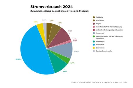 Wasserkraft dominiert den Luxemburger Strommarkt