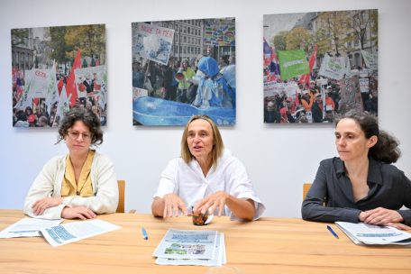 Claire Wolff, Blanche Weber, Thécla Kirsch (v.l.n.r.)