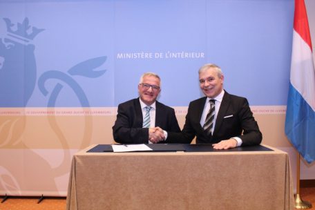 2017: Vereidigung zum Bürgermeister durch Innenminister Dan Kersch (LSAP)
