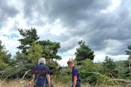 Das abgelegene Waldgebiet war für bodengebundene Rettungskräfte nicht zugänglich