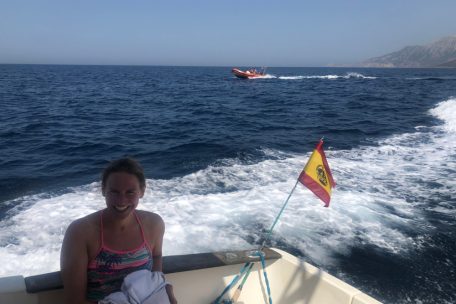 Im letzten Sommer durchschwamm Paule Kremer die Straße von Gibraltar in weniger als vier Stunden