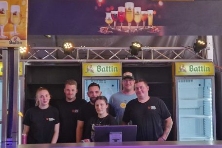 Das Taverne-Grambinus-Team: (v.l.) Larisa, Laurent, Stefan, Elena, Tom und Chris