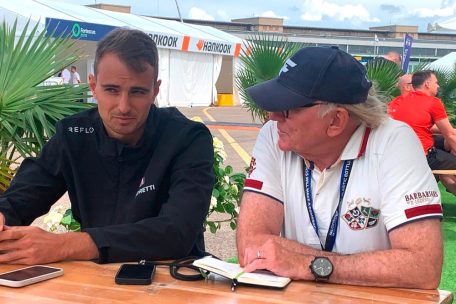 Nico Müller beim Interview mit Tageblatt-Korrespondent Norbert Nickels