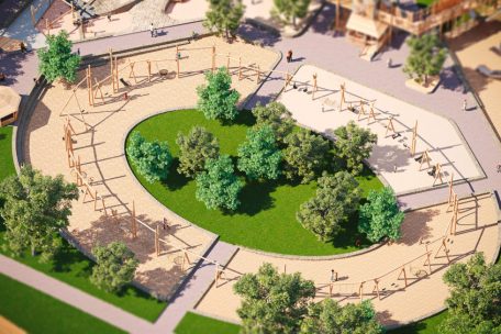 Park Merl / Spielplatz wird renoviert: Was Familien erwartet