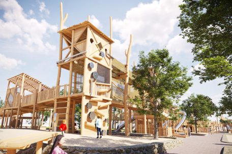 Die Türme sind mit dem Rollstuhl erreichbar