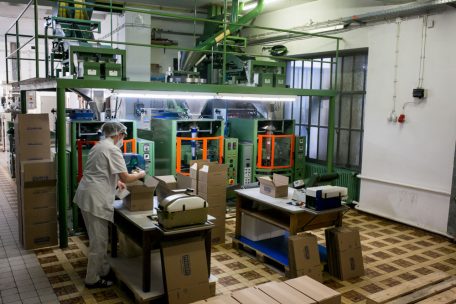 Blick auf die laufende Produktion in Esch im Jahr 2022