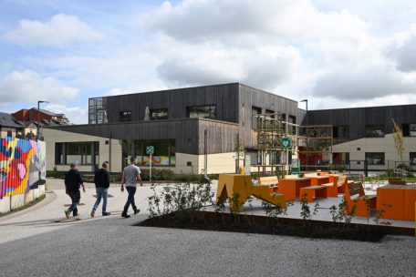 Der Schulcampus „Geenzepark“ mit bislang rund 150 Schülern ist auf insgesamt 300 ausgelegt