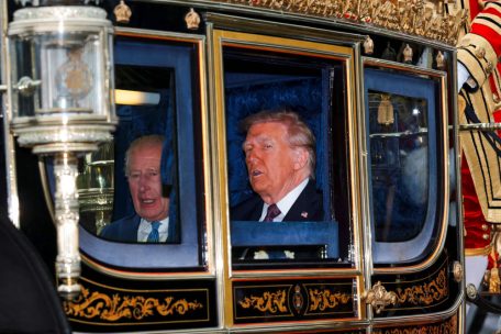 Staatsbesuch / US-Präsident Trump beim britischen König in Windsor