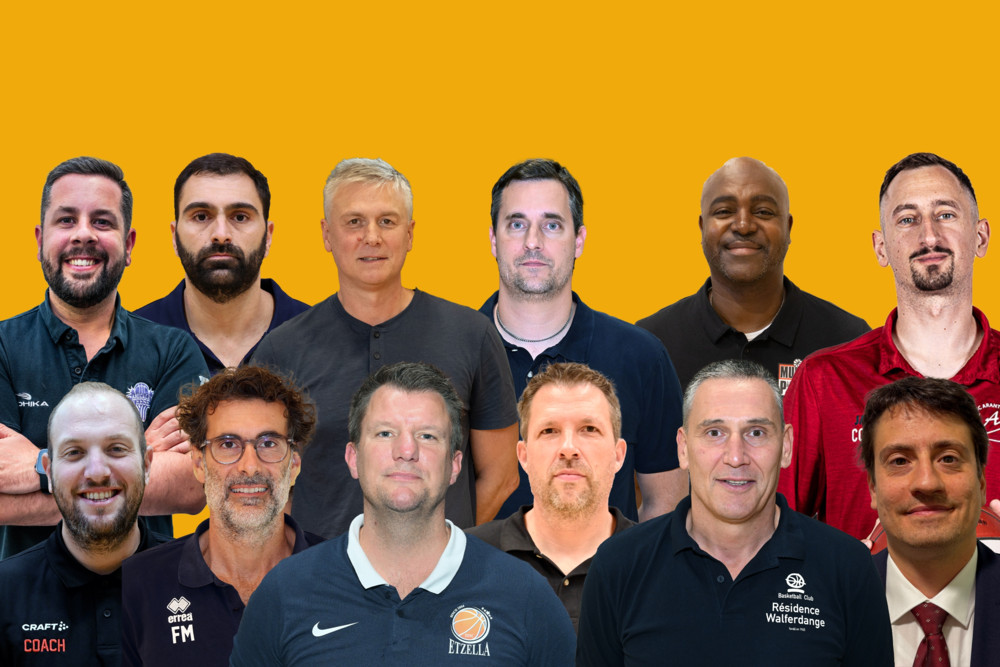 Enovos League / Vielfältige Mischung: Zwölf Trainer, zwölf Nationalitäten