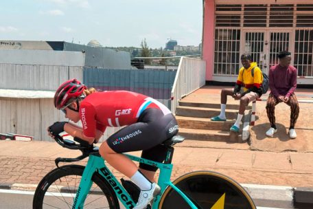 Gwen Nothum überzeugte beim Zeitfahren mit Platz 17