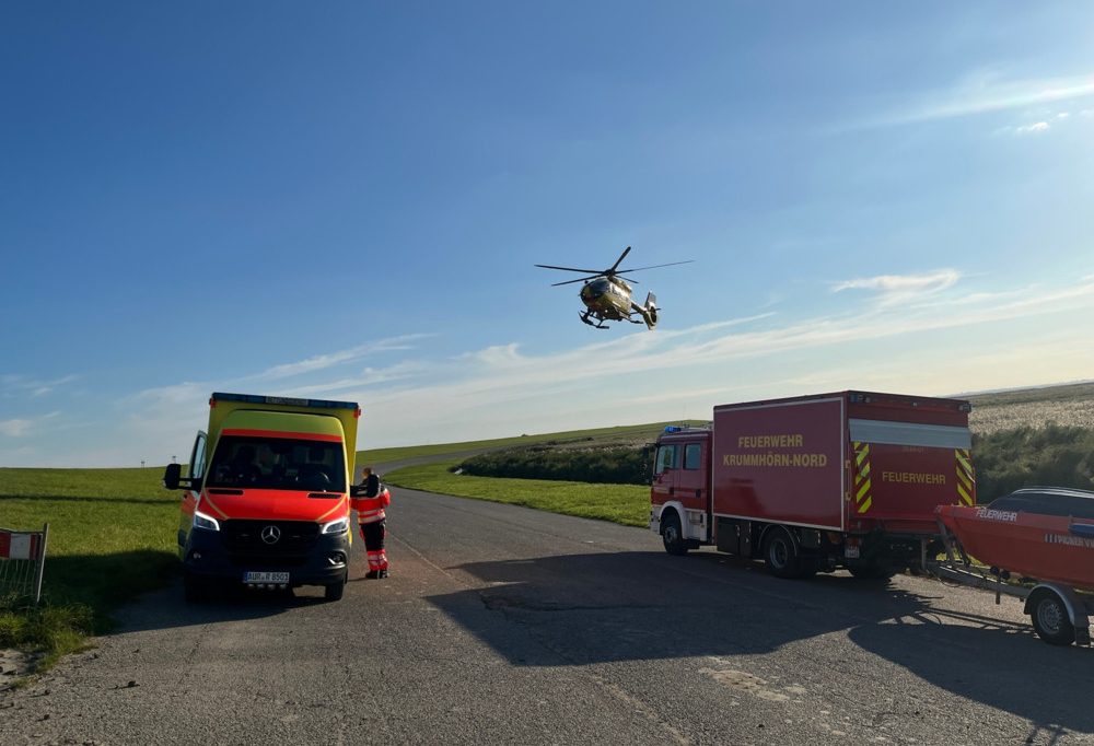 Ostfriesland / Luxemburger Tourist sinkt hüfttief in Wattenmeer-Schlick ein