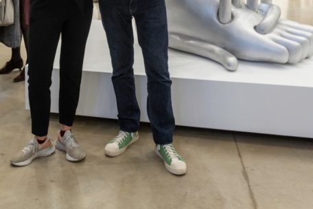 Stellen in der Galerie GoArt aus: Martine Feipel (l.) und Jean Bechameil (r.)