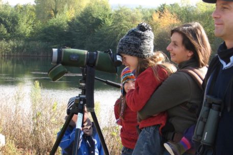 Birdwatch 2025 / Vogelschützer führen durchs Schlammwiss bei Münsbach